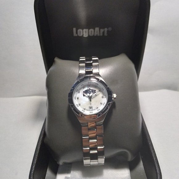 Ohio State Buckeyes NCAA Mother of Pearl Womens Watch by Logo Art !!!NEW!!!